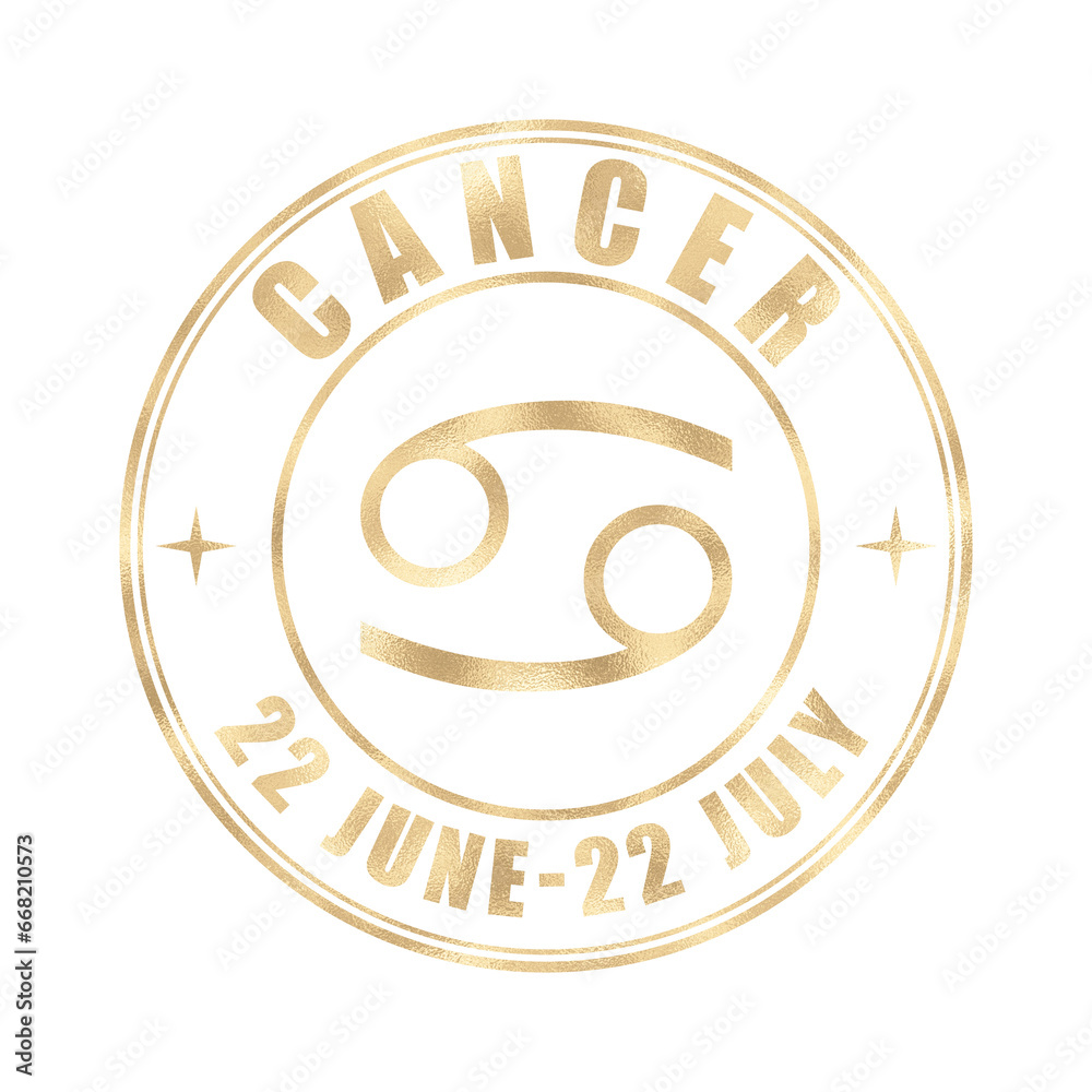 Cancer Zodiak sign, logo, printable gold for t-shirt, black destressed texture logotype for web, mobile apps and ui. Astrology, zodiak , esoteric,  constellation logo for print Collection of symbols 