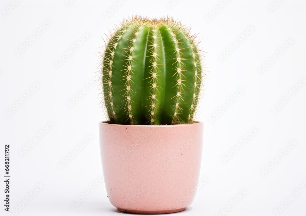 Small plant in pot succulents or cactus isolated on white isolated background front view Small plant in pot succulents or cactus isolated on white isolated background front view