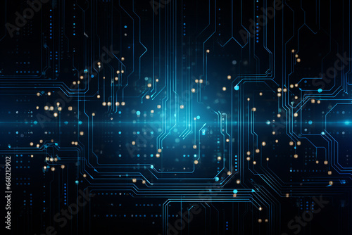 Circuit board electronic chips or electrical line engineering technology concept background