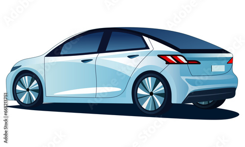 Car isolated on the background. Ready to apply to your design. Vector illustration. © ekkarat