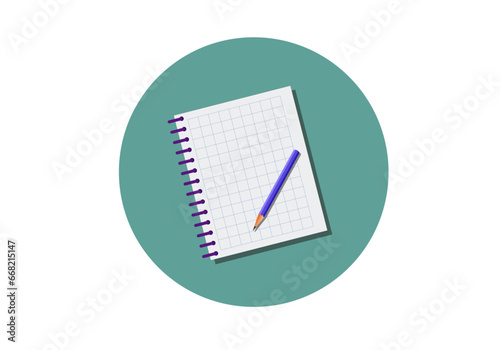 icono de libreta de apuntes. Icono de tomar notas. Icono de escribir