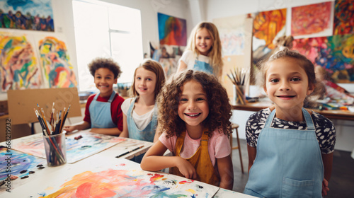 Children studying art embark on a creative journey that fosters imagination and self-expression. Through drawing  painting  sculpting  and other artistic mediums  they learn to communicate their .
