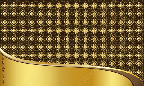 Beautiful dreamy golden gradient modern Thai texture background wallpaper pictures or printed on fabric or paper.