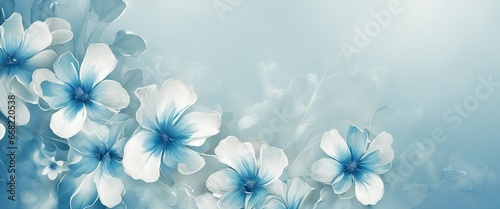 blue flowers wallpaper