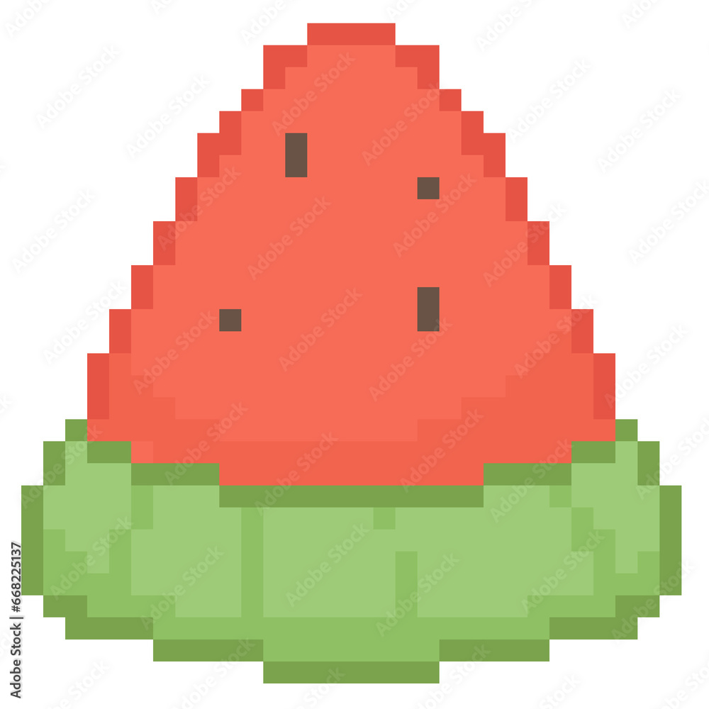 Watermelon cartoon pixel