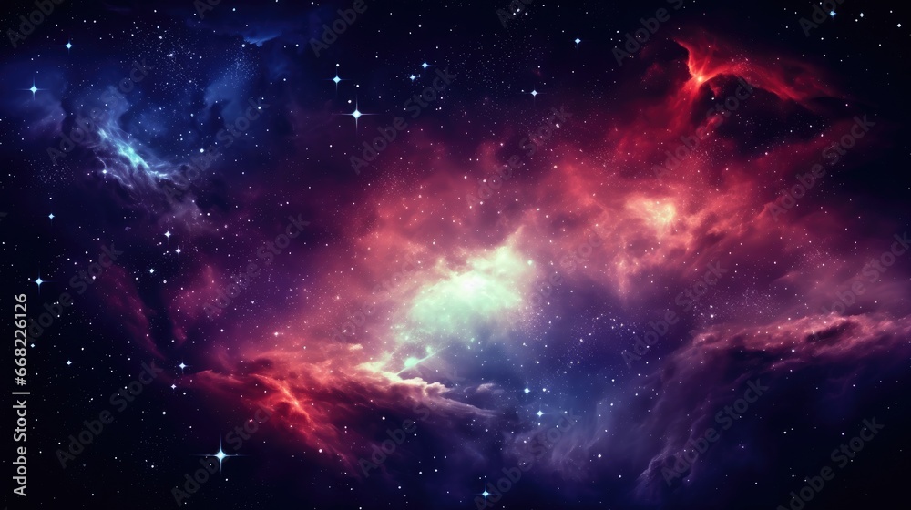 Obraz premium Dazzling space wallpaper for design experimentation