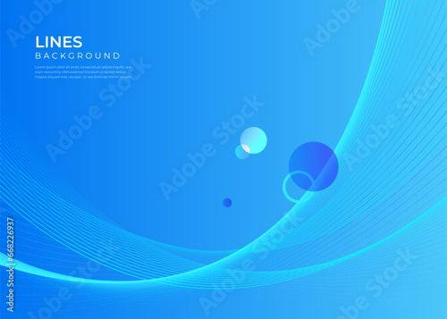 Abstract wave lines background