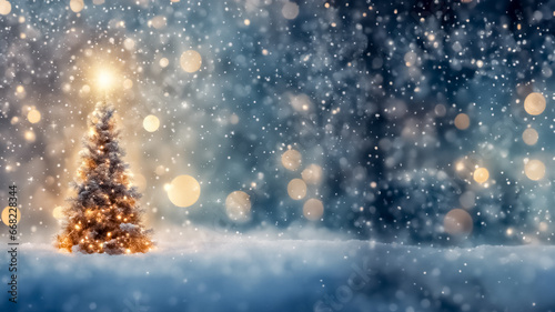 Sogni di Natale Scintillanti- Alberi, Neve e Luci Scintillanti © Benedetto Riba