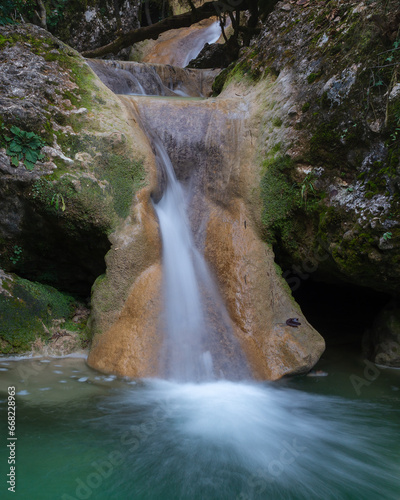 A long exposure shot of a creek flowing down the Vall d'Ora valley @ Navès, Catalonia, Spain.
