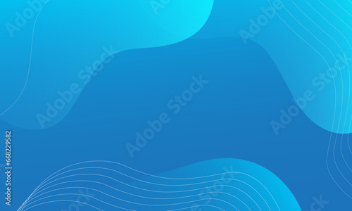 Abstract blue color background. Fluid shapes composition. Eps10 vector