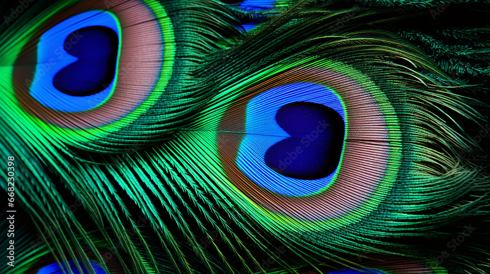 Obraz premium Pena de pavão