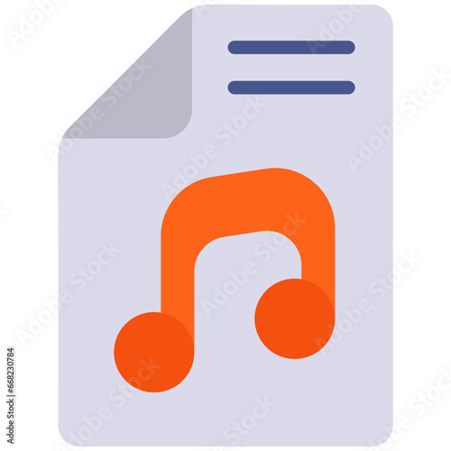 Vector Icon Music File, File, Music, Audio File, Multimedia, Audio