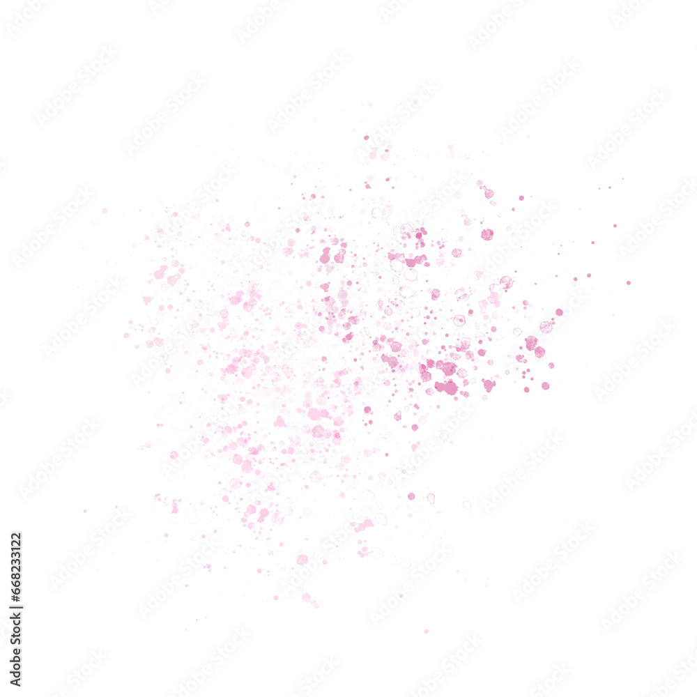 Watercolor splatter sparkle effect paint