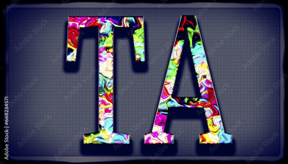 © leopold - Double letter signature TA in an unique design named Painter rough © leopold - Double letter signature TA in an unique design named Painter rough