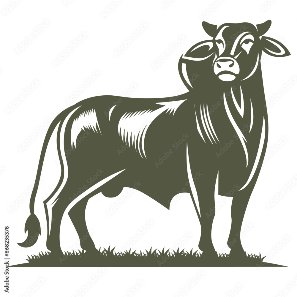 Fototapeta premium Green Nelore ox
