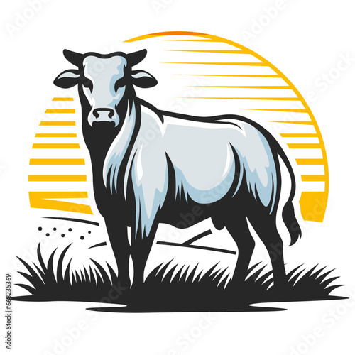 Ox icon in the sun