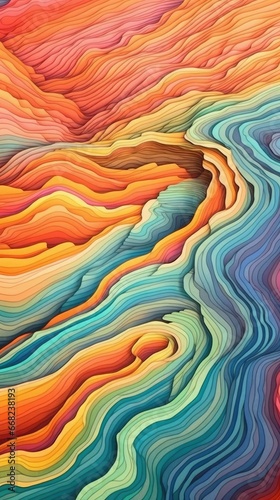 abstract background with colorful waves