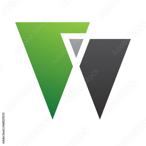 Green and Black Letter W Icon with Triangles Free Download Green and Black Letter W Icon with Triangles - GFXLoad