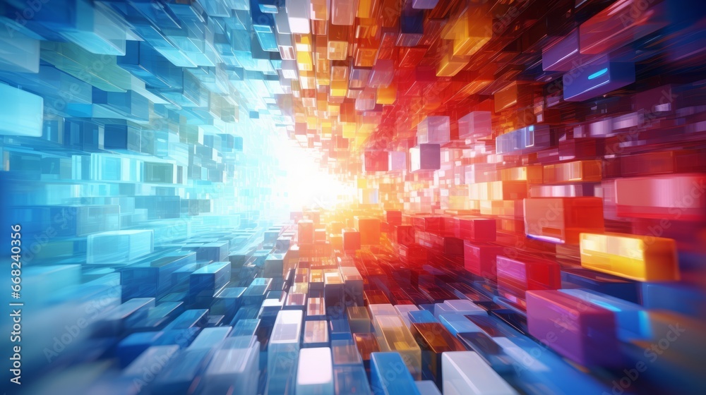 A Symphony of Digital Elements Captured in a Vibrant Image A Symphony of Digital Elements Captured in a Vibrant Image