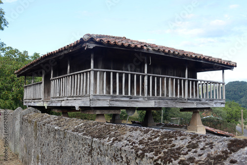 Hórreo, a typical granary from the northwest of Spain