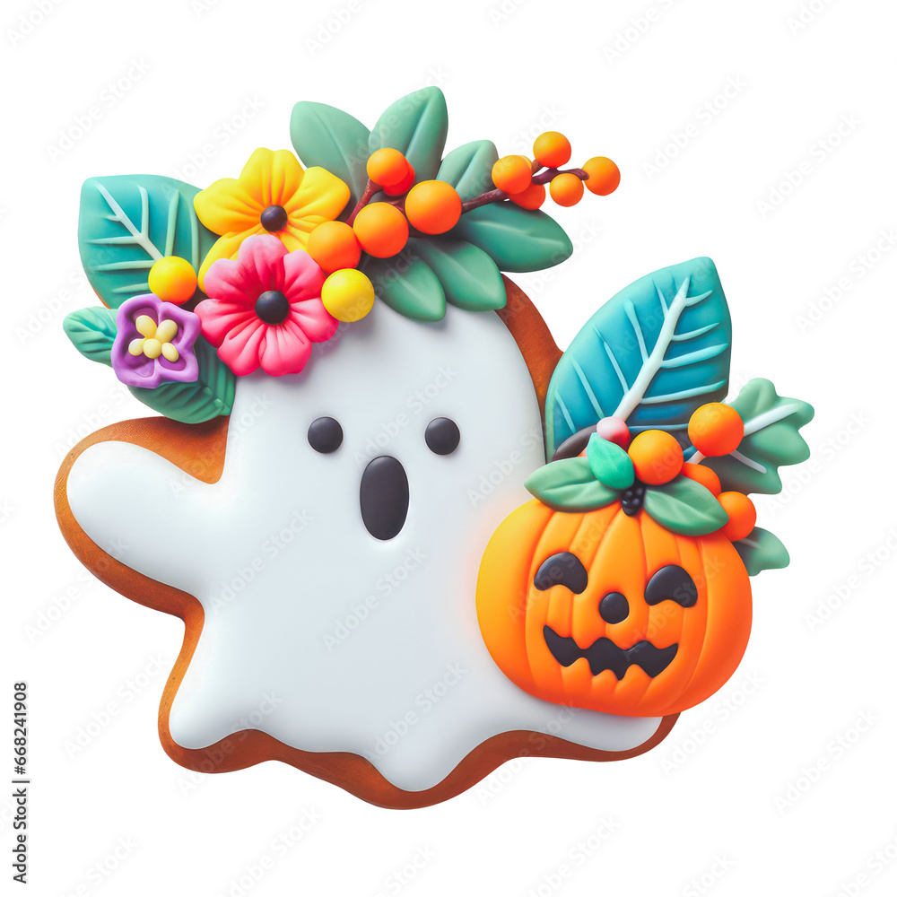 cute Halloween ghost gingerbread. cute Halloween ghost gingerbread.