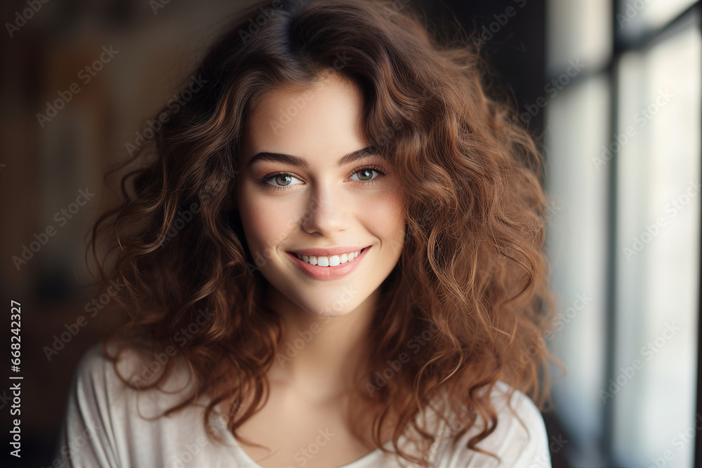 Generative ai photography of beautiful charming lady isolated on dark grey background Generative ai photography of beautiful charming lady isolated on dark grey background