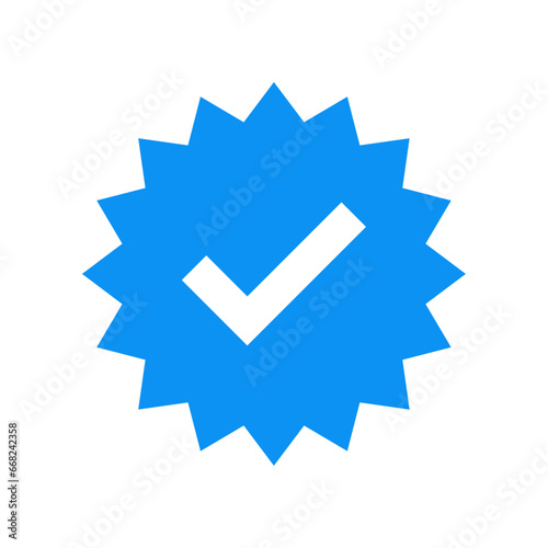 Blue verification icon