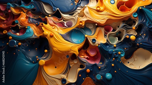 A vibrant and whimsical world of imagination and creativity comes to life in a colorful swirl of cartoon-inspired paint