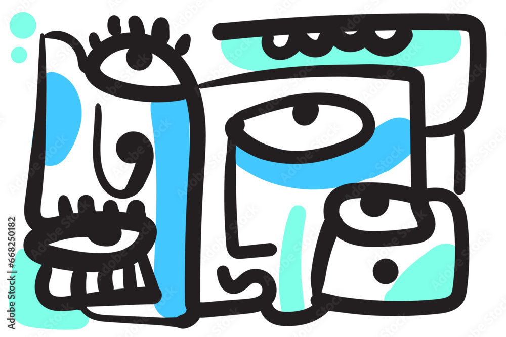 abstraction of the face in this artwork takes viewers on a visual journey full of mystery and beauty. abstraction of the face in this artwork takes viewers on a visual journey full of mystery and beauty.