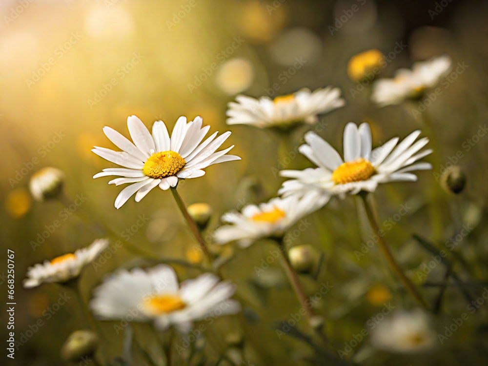 Fototapeta premium Daisy Photography, generative ai