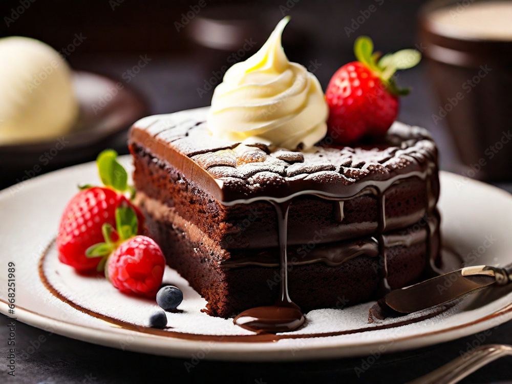 Delicious dessert photography, generative ai Delicious dessert photography, generative ai