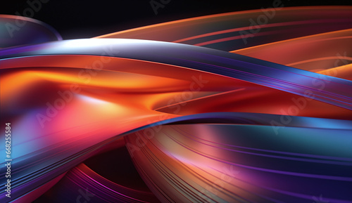 Colorful technology waves abstract background