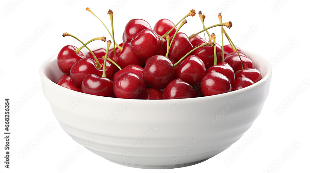 bowl of cherries isolated on transparent background bowl of cherries isolated on transparent background