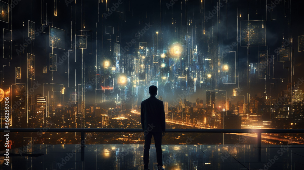 Business People using Communication Technology for internet business, telecommunication on earth, Social Network Global connection Business People using Communication Technology for internet business, telecommunication on earth, Social Network Global connection