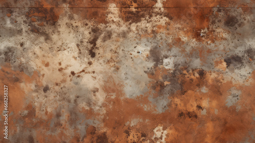 Industrial Rust-Effect Concrete Wall Texture