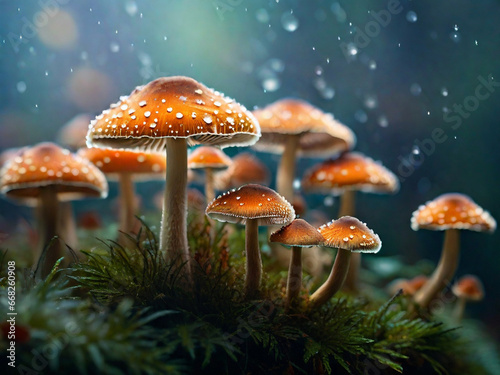 Mushroom photography, generative ai