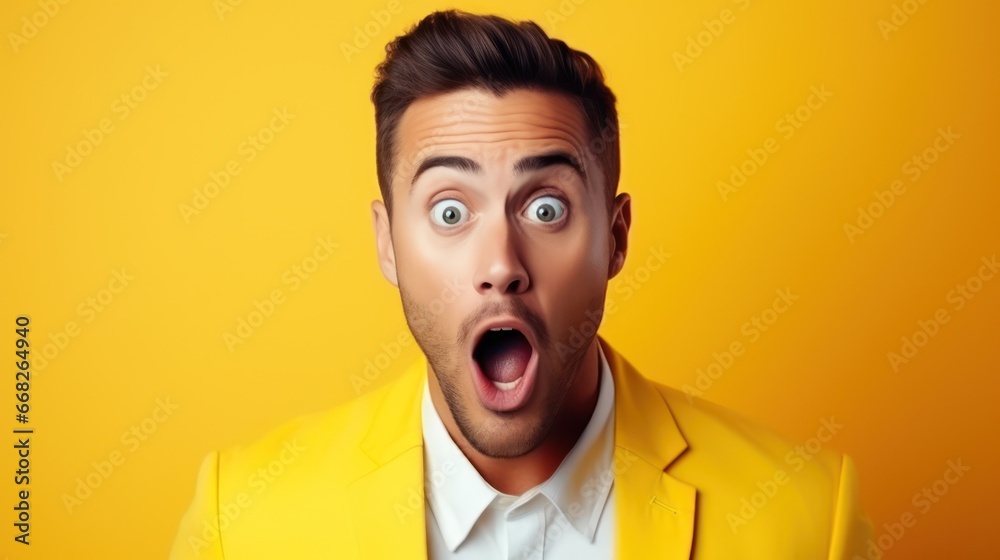 Man is suprised Man is suprised