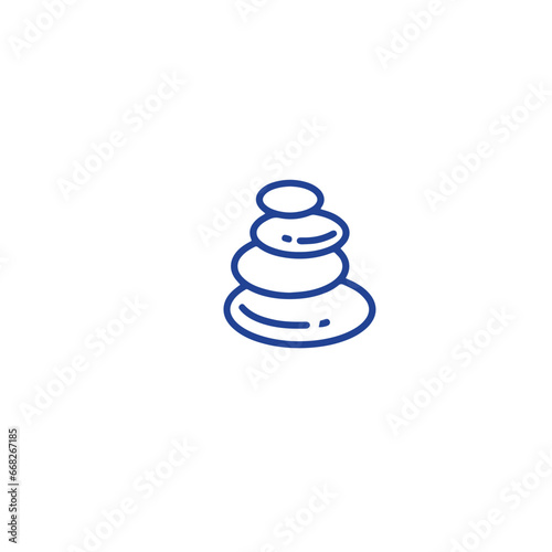 SPA and massage Related Vector Line Icons