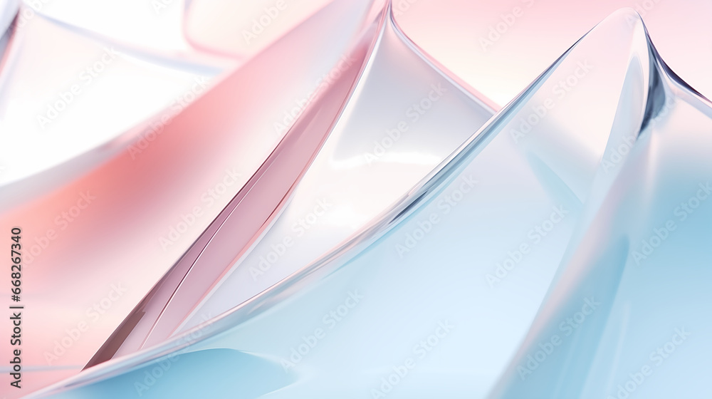 Naklejka premium The colorful gradient holographic iridescent neon curved wave, abstract glossy glass, backdrops, wallpapers, and covers.