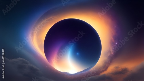 Celestial gradient overture background image photo