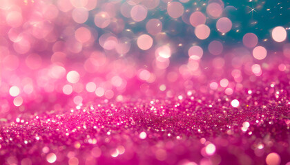 barbie pink tones glowing sparkles blurred background