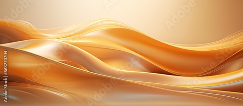 Golden waves with a soft and luxurious abstract color background