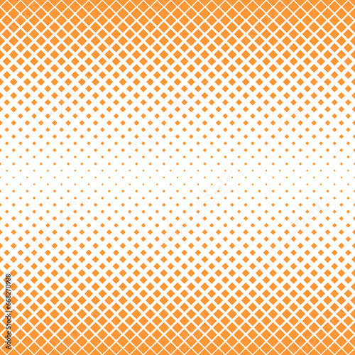 orange halftone background seamless pattern, geometric rounded square, design for print, decoration, cover, web, digital, textile, banner, vector illustration
