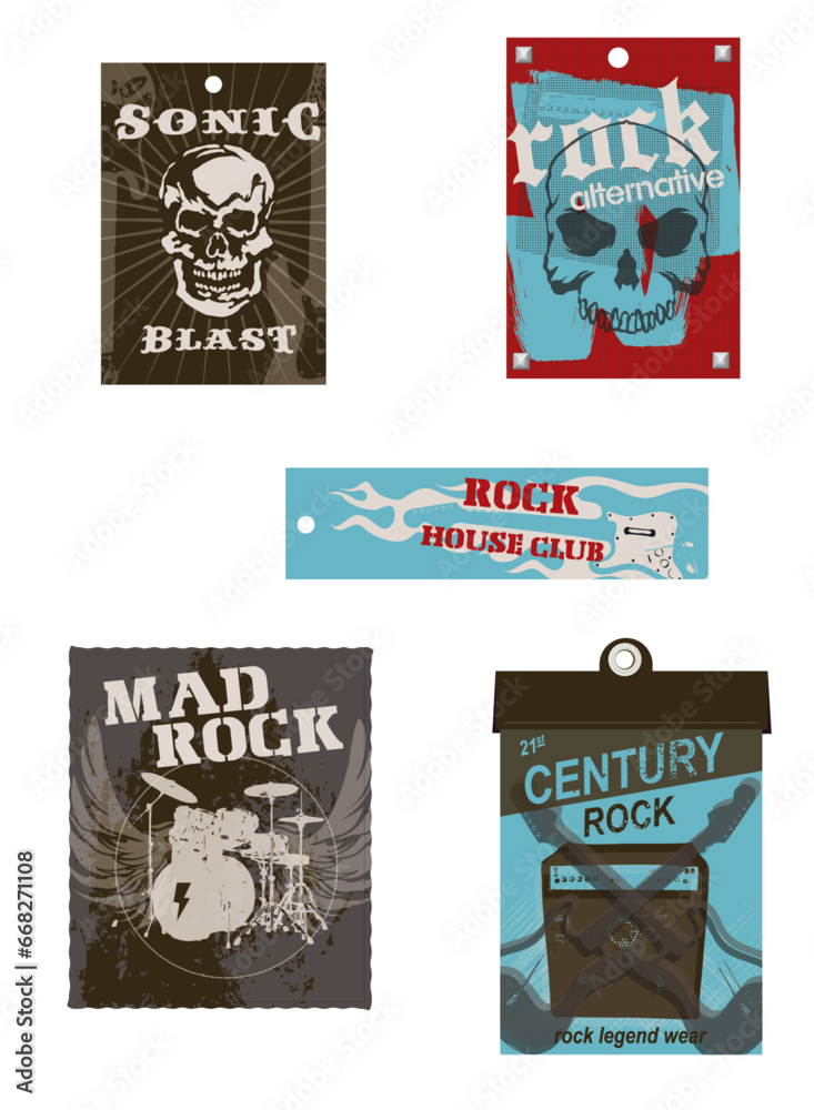 Set of labels and various fashion decorations for men Created with Adobe Illustrator for the winter.