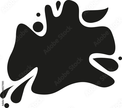 Cartoon Paint Ink Splash