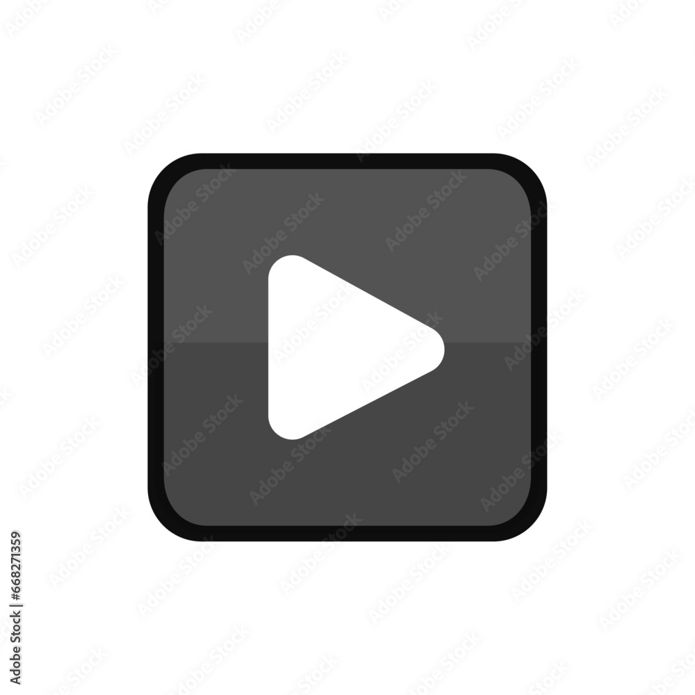 black play button vector illustration black play button vector illustration