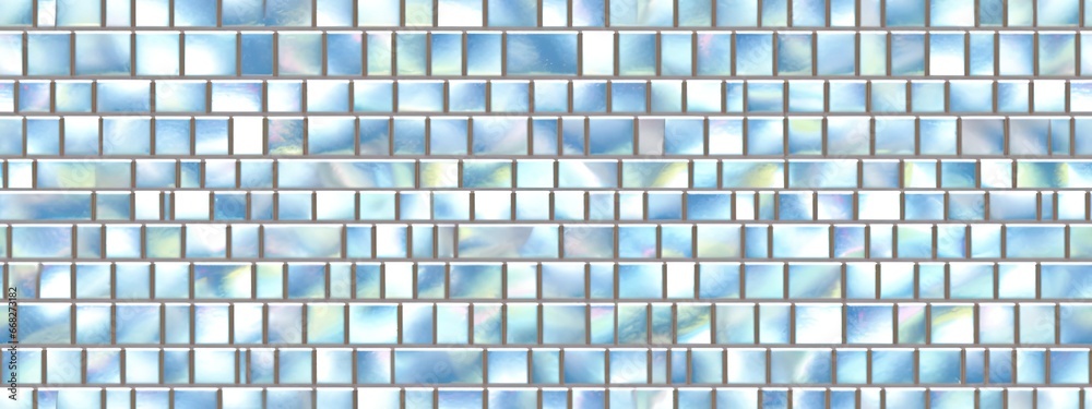 custom made wallpaper toronto digitalSeamless shiny crystal cut glass brick wall tiles background texture overlay. Retro luxury kitchen, bathroom concept wallpaper mural pattern