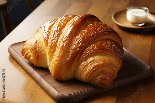 croissant on a plate