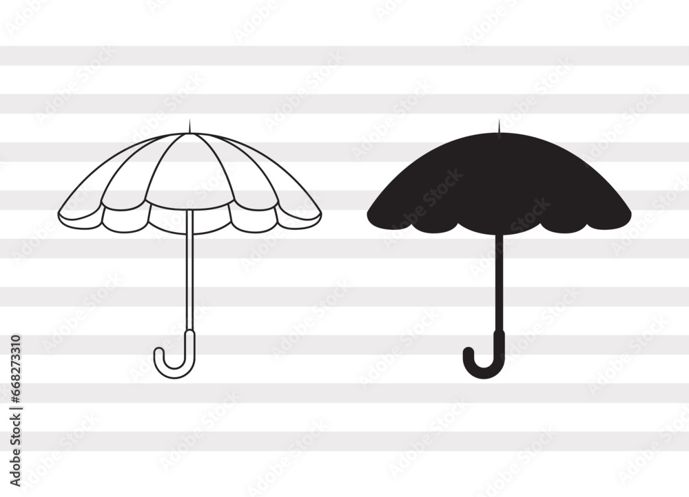 Umbrella SVG, Beach Umbrella Svg, Summer Svg, Rainy Day Svg, Rainy Weather Svg, Umbrella Bundle
