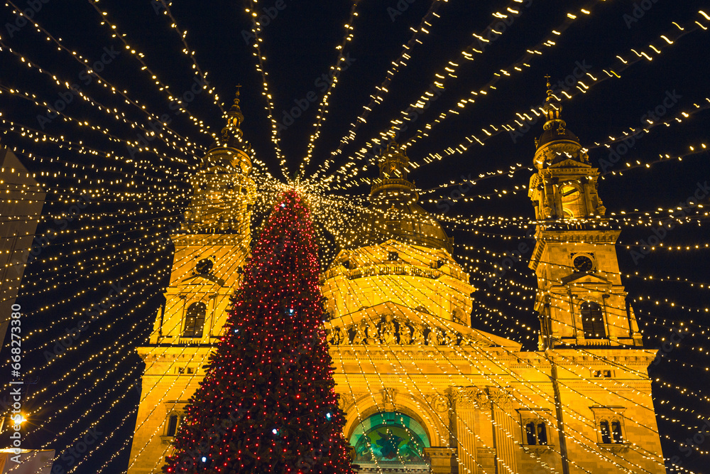 Naklejka premium Christmas market -Budapest - Hungary